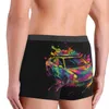 Onderbroek Sportwagen Ondergoed Grafitti Psychadelic Pouch Trenky Kofferbak Print Boxer Korte Elastische Mannen Slipje Plus Size 2XL