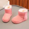 Winter new children's snow boots girls warm and comfortable short boots boys flat winter boots casual cotton shoes