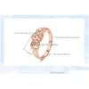 Bague pour femmes style simple forme de vague cristaux autrichiens couleur or rose bijoux de mode Zyr334 Zyr226 livraison directe Dhgarden Otihh