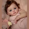 Poupées Poupées OtardDolls Beb Reborn 21 pouces Tutti peint réaliste bébé poupée avec cheveux bruns Muecas 231027