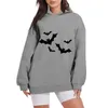 Vêtements de sport pour femmes, Festival d'Halloween, printemps et automne, sweat-shirt ample, ajusté et long