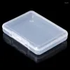 Jewelry Pouches Rectangular Storage Box Transparent Plastic Rectangle Multipurpose Display Case For Fishing Hook Fish Lure Bait