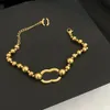 Bransoletka Naszyjnik Designer damski Bransoletka Naszyjka Zestaw Dziewczęta Bracelety Bracelety Wykwintny projekt biżuterii 18K złoty naszyjnik Letter Family Prezent