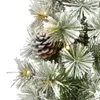 Other Event Party Supplies 3' Flocked Artificial Christmas Tree Topiary with 50 LED Lights and Pine Cones mini christmas tree christmas ornaments 231027