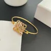 Pulseira de designer loews jóias de luxo acessórios superiores abertura zircão pulseiras de alta qualidade elegante e simples padrão geométrico pulseira jóias presente de natal