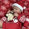 Poppen 50 CM Afgewerkt Reborn Baby LouLou Meisje Vrolijk Kerstcadeau Levensechte Siliconen Vinyl geboren 3D Huid Zichtbare Aderen DIY Speelgoed 231027