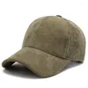 Ballkappen Marke Herren Baseballmütze Herbst Winter Casual Solide Cord Hard Top Snapback Für Frauen Knochen Gorras Papa Hut Großhandel