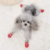 Chaussures de protection pour animaux de compagnie réglable coton chien antidérapant imperméable en caoutchouc chats chiens chaussettes semelle pour Chihuahua chiot chat pluie bottes de neige produits 231027