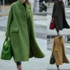 Mélanges de laine pour femmes 2023 épais chaud Style français élégant longs manteaux vestes pardessus femme surdimensionné femmes vêtements d'hiver 231027