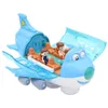 Aircraft Modle Airplane Toys With Light Effects Stunt Electric Toy Music Söt flygplan Model Cartoon for Boys Girls Children 231027