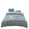 Bettwäsche -Sets Einfacher Farbe Vier -Stück -Set für Kinder und Erwachsene Doppelbett große Bettdecke -Abdeckblech 231027