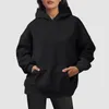 Kvinnors hoodies Autumn Sweatshirt For Women Solid Color Pullover Casual STOR FICK TRACKSUT Comfort Outwear Clothes Nuevo En Sudadera