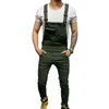 Męskie spodnie kombinezon szczupły streetwear długie solidny kolor prosty kombinezon