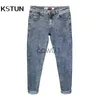 Pantaloni da uomo KSTUN Pantaloni jeans da uomo Denim Fashion Desinger Slim Fit Nero Blu Grigio Jeans per uomo Streetwear Pantaloni da uomo casual Cowboys J231028