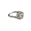 Anel de designer de luxo feminino redondo amor 3a moissanite anéis de diamante jóias pt950 banhado namorada presentes noivado anel de casamento 1884