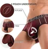 Underpants 3 Pack Separatec 남성용 부드러운 대나무 레이온 별도의 듀얼 파우치 속옷 편안한 통기성 미국 크기 SXL 231027