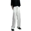 Men's Pants Men Trousers Loose Comfortable Match Top Wide Leg Oversize Spring Summer For Shopping