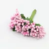 Fleurs décoratives 72 pièces 72 têtes, décoration de fête d'anniversaire de mariage, artisanat, étamine artificielle, sucre, couronne DIY, boîte cadeau, fausse