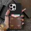 iPhone Designer Phone Cases 15 14 Pro max Luxury LU Leather Card Slot Holder Wallet High Quality 18 17 16 15pro 14pro 13pro 13 12pro 12 11 XS 7 8 Plus Purse with Box