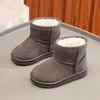 Winter new children's snow boots girls warm and comfortable short boots boys flat winter boots casual cotton shoes
