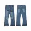 Jeans Hommes Femmes Pantalons Mode Distressed Ripped Biker Slim Fit Moto Bikers Denim Pour Hommes K