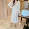 Women's Sleepwear V-Neck Nightdress Dressing Gown Women Lace Nightgown Long Sleeve Bathrobe Sleepshirt Dress Summer Satin Loungewear