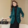 Abiti da donna Blazer in tessuto di alta qualità Giacche Cappotto per donna Autunno Inverno Abbigliamento da lavoro professionale Capispalla Top Abbigliamento OL