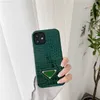 Designer Luxury Phone Case Classic Letter Fashion Crocodile Mönster Suffsäkra telefoner Fall Hög kvalitet för iPhone 12 13 Pro Max 6 Colors D1