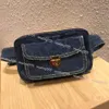 Claassic vintage jeans cintura saco unsex todos os jogos moda feminina zíper aba denim retalhos bolsa zippy carteira flore bolso woc cam207f