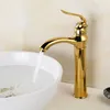 Bathroom Sink Faucets European Style Full Copper Faucet Toilet Basin And Cold Water Golden