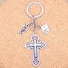 Porte-clés longes 20 pièces mode bricolage porte-clés jésus croix livre sainte bible pendentifs hommes bijoux voiture porte-clés Souvenir pour cadeau 231027