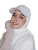 Roupas étnicas Hijabs Muçulmanos para Mulher Chiffon Xaile Islam Femme Véus Turbante Boné de Beisebol Jersey Cachecol Sous Instant Hijab
