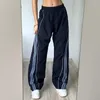 Vrouwen Broek Y2k Roze Cargo Gebonden Ruches Vrouwen Retro Lage Taille Baggy Zakken Harajuku Joggers 2023 Trekkoord Joggingbroek