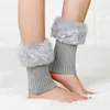 Women Socks Autumn And Winter Short Turned Wool Warm Boots Cover Knitting Leg Protector Compress For Ankle Boot