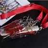 Hair Salon Transparent PVC Hair Scissors Bag 7 Pockets Scissors Pouch Barber Scissor Holder Case With Belt Salon Hairdressing Tool 20#48 231027