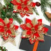 Decoratieve Bloemen Kransen Kerst Kunstbloemen Decoraties Slinger Glitter Bloemen Kerst Decor Voor Kerstmis Jaar Bruiloft Feestornamenten 231027