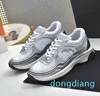 Causal Shoes women casual shoes Running Silver mesh thick sole shoes with anti slip and breathable sponge cake sports outdoor sneakers