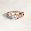 Wedding Rings Delicate Gold Silver Color Cross Geometry For Women 2023 Trendy Metal Inlaid White Stone Engagement Jewelry