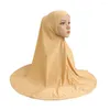 Etnische kleding Mode Effen Islamitische Undercaps Arabische Khimar Moslimvrouwen Hijab Eendelig Big Size Al Amira Instant Sjaal