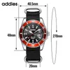 Relojes de pulsera ADDIES Top Brand Man Relojes Deporte Reloj de fecha impermeable Correa de nylon Militar Luminoso Reloj de cuarzo para hombres Relogio Masculino