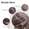 yielding Synthetic Wigs New women's full bangs short straight hair bob gradient colors multiple colors available wig