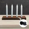 Candle Holders Pack Of 36pcs Mini Cup Metal Candleholder Black Aluminum Candelabra For DIY Crafts Making And Home Decor Dropship