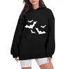 Gymkleding Dames Halloween Festival Lente en herfst Losse hoodiesweater Dames voorzien van lange hoodies