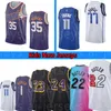 قمصان كرة السلة 35 Durant 77 Doncic 11 Irving 1 Booker 22 Butler 23 King 24 K B Stitched Mens Youth Size S M L XL 2XL