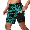 Vêtements de gymnastique Short de planche à silhouette animale Éléphants d'été Pantalon court de plage mignon Homme Sport Fitness Maillot de bain imprimé confortable