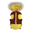 Gilet d'hiver imperméable et coupe-vent réversible pour chien, manteau chaud pour chien par temps froid, doudoune pour chiens de petite, moyenne et grande taille, marron