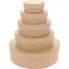 Gift Wrap 5 Pcs Round Carton Candy Holder Cookie Container Packing Supplies Decor Cardboard