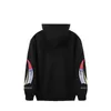 RHUDE 2023 Yacht Club Multi Flag Pattern Pullover allentato per giovani con cappuccio in peluche