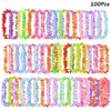 Inne imprezy imprezowe 36-100pcs Hawajski sztuczny kwiat Leis Garland Naszyjnik Hawaje Luau Summer Tropical Party Wewnień Bożego Narodzenia 231027