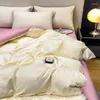Bedding Sets Nordic Cotton Set With Sheet Duvet Quilt Cover Pillowcases Flat Bedsheets Single Double Couple Bedspreads Bed Linen